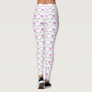 Meow Retro Kitty Cat Leggings