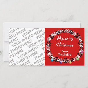 Meow-ry Christmas Holiday Card