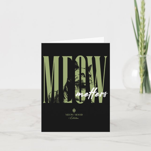 Meow S Sticker  Card (Front)