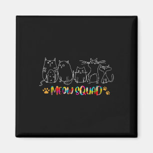 Meow Squad Halloween Cat Costume Magnet