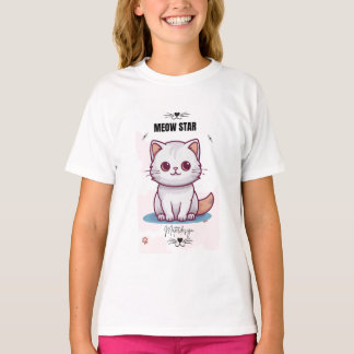 Meow Star Style Tee T-Shirt#kidstshirt