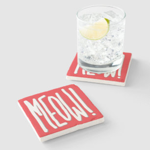 Meow! Stone Coaster