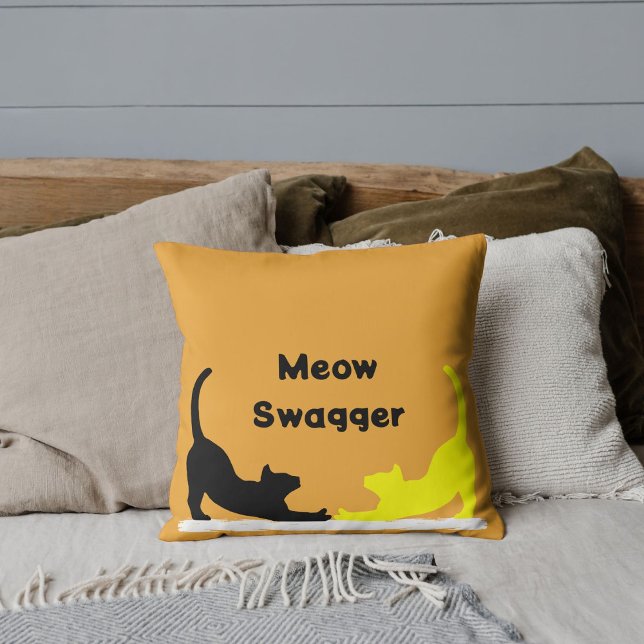 Meow Swagger Animal Pet Cat Elegant Cute Cool Paw Cushion (Creator Uploaded)