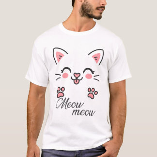 Meow t-shirt design /cute cat t-shirt design