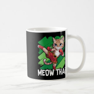 Meow Thai Funny Muay Thai Boxing Cat Martial Arts Coffee Mug