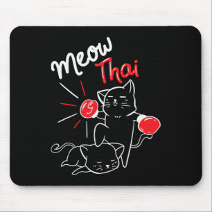 Meow Thai I Muay Thai Boxing I Muay Thai Men Women Mouse Mat