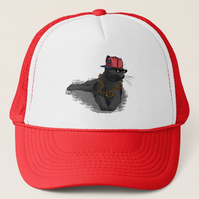 Meow Town Trucker Hat (Front)