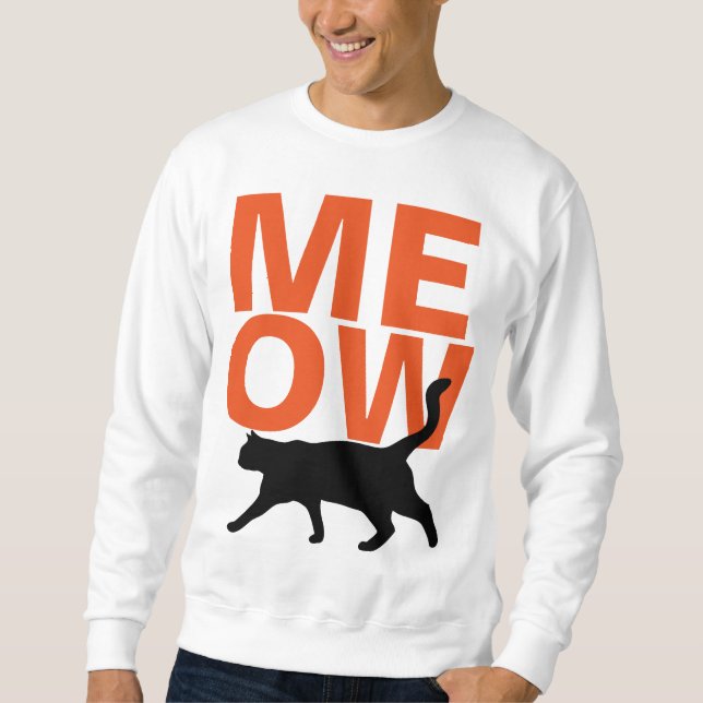MEOW trendy cat sweatshirts (Front)
