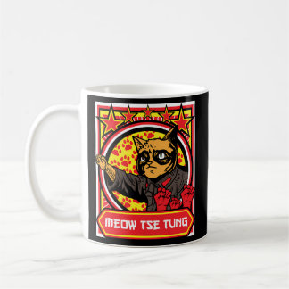 Meow Tse Tung Chinese Mao Zedong Chairman Kitten M Coffee Mug