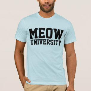 MEOW UNIVERSITY cat T-shirts