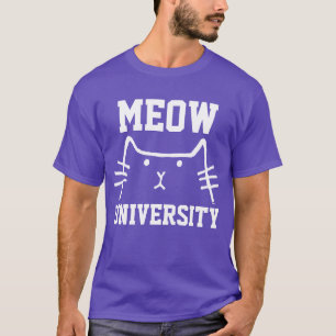 MEOW UNIVERSITY, Funny Cat T-shirts Tees