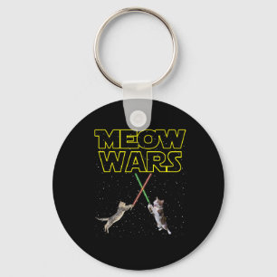 Meow Wars Cat Shirt Funny Gifts For Cats Lovers S  Key Ring