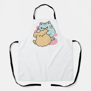 Meow & Woof Perfect Together - Cute Cat and Dog Apron