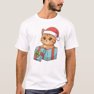 Meow-y Christmas Cute Cat Holiday Hoodie & T-Shirt