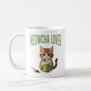 Meowcha Lover Cute Kitten Matcha Tea Lover Design Coffee Mug