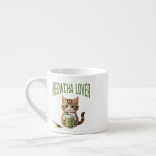 Meowcha Lover Cute Kitten Matcha Tea Lover Design Espresso Cup