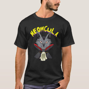 Meowcula Funny Sphynx Cat Vampire Dracula Hallowee T-Shirt