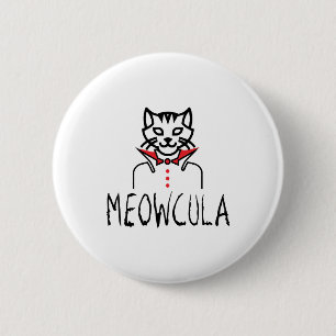 Meowcula Halloween 6 Cm Round Badge