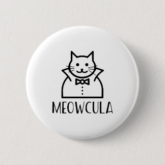 Meowcula Halloween  6 Cm Round Badge