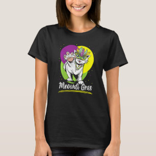 Meowdi Gras Cat Mardi Gras New Orleans Louisiana T-Shirt