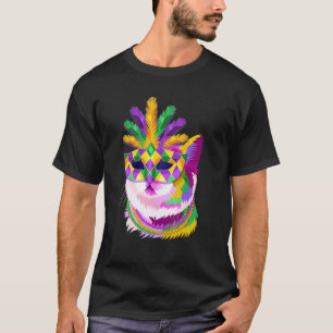 Meowdi Gras, Mardi Gras Cat Mum, Cat lover, Mardi T-Shirt