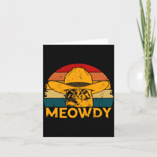 Meowdy Cat Card