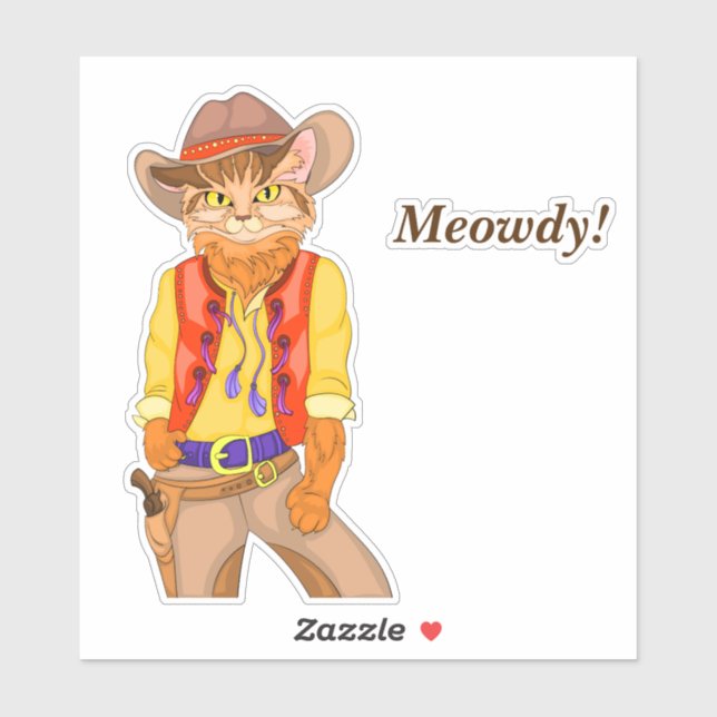 Meowdy! Cat Cowboy (Sheet)