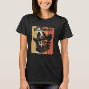 Meowdy Cat Cowboy Cat Country Western Funny Cat T-Shirt