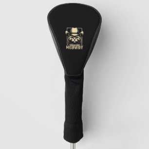 Meowdy Cat Cowboy Cowgirl Meow Howdy Halloween Cos Golf Head Cover
