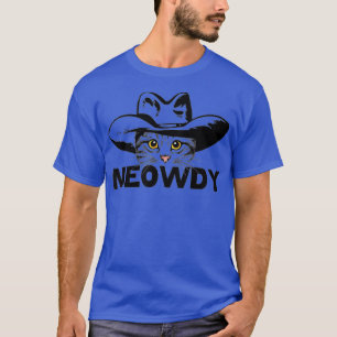 Meowdy Cat Funny Mashup Between Meow and Howdy (2 T-Shirt