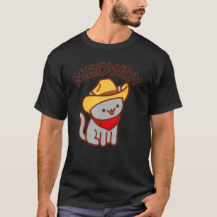 Meowdy Cat Mashup Between Meow And Howdy T-Shirt