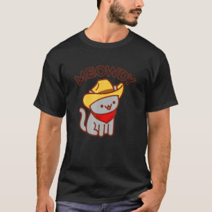 Meowdy Cat Mashup Between Meow And Howdy T-Shirt