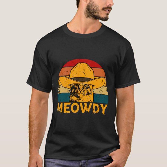 Meowdy Cat  T-Shirt (Front)