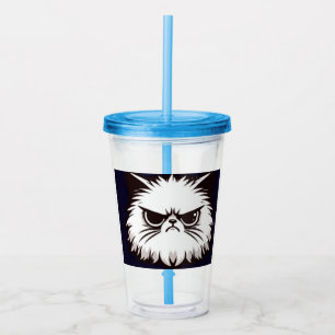 Meowdy Don’t Talk To Me Funny Angry Cat T-Shirt Acrylic Tumbler