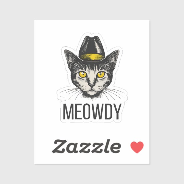 Meowdy Funny Cat (Sheet)