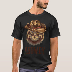 Meowdy Funny Cat Country Music Meow Howdy T-Shirt