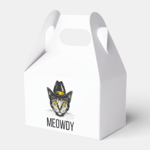 Meowdy Funny Cat Favour Box