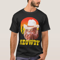 Meowdy! Funny Country Music Cat Cowboy Hat Vintage