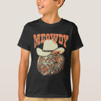Meowdy! Funny Country Music Cat Cowboy Hat Vintage