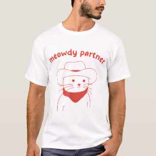 Meowdy Partner Cat Cowboy T-Shirt
