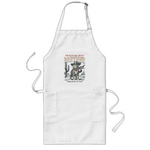 Meowdy Partner Cowboy Cat Long Apron