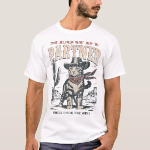  Meowdy Partner Cowboy Cat T-Shirt