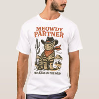Meowdy Partner – Funny Cowboy Cat Western Design