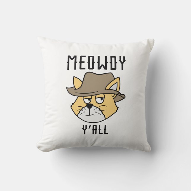 Meowdy Y’all Cushion (Front)