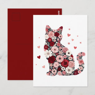 Meowentine’s Day Cat Valentine Postcard