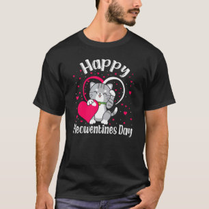 Meowentines Day Cute Heart Cat Valentine's Day T-Shirt