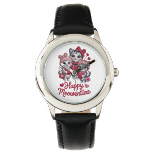 Meowentines Kids Cat Valentine Watch