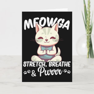 Meowga Cats And Yoga Card