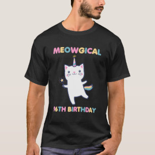 Meowgical 96th Birthday Kitty 96 Year Old Cat T-Shirt
