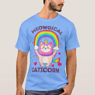 Meowgical Caticorn Cat Santa Claus Unicorn Christm T-Shirt